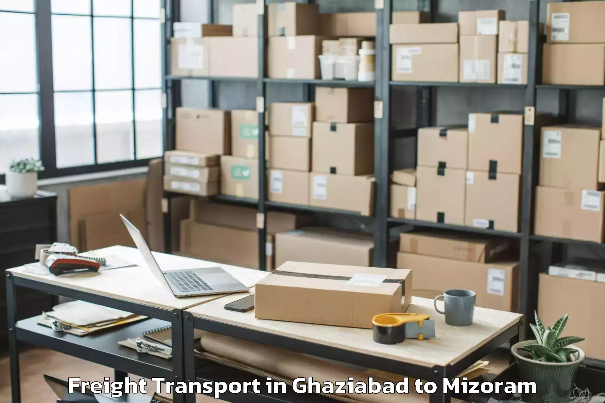 Ghaziabad to Saiha Freight Transport